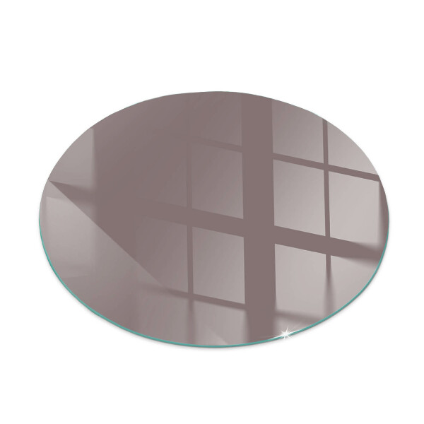 Runde Kamin Glasplatte Farbe Beige