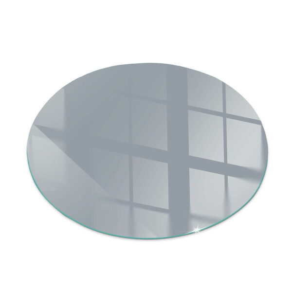 Runde Kamin Glasplatte Farbe Grau