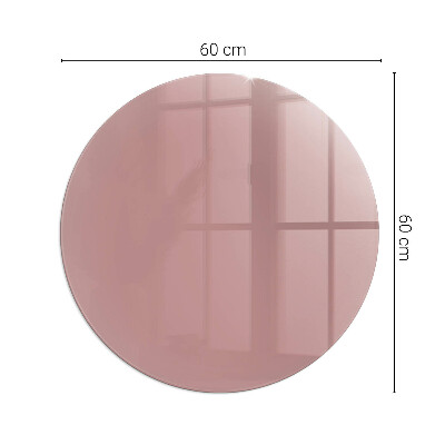 Runde Kamin Glasplatte Farbe Rosa