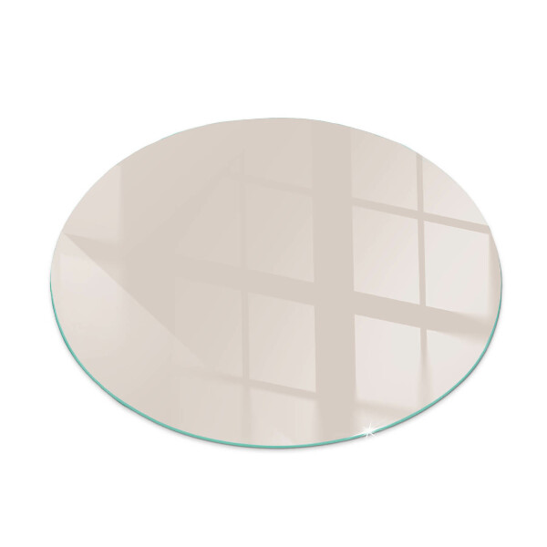 Runde Kamin Glasplatte Farbe Blassrosa