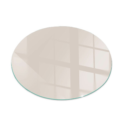Runde Kamin Glasplatte Farbe Blassrosa