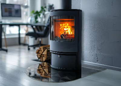 Glasplatte für Kaminöfen Geometrie in drei Dimensionen