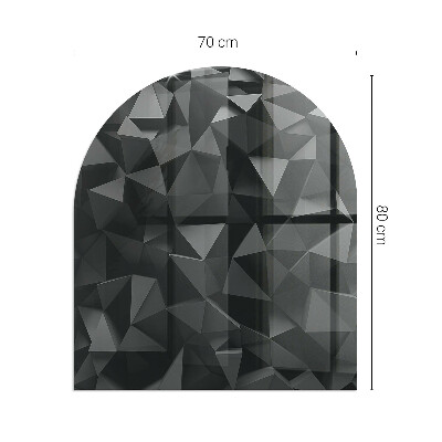 Glasplatte für Kaminöfen Geometrie in drei Dimensionen