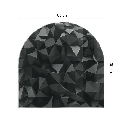 Glasplatte für Kaminöfen Geometrie in drei Dimensionen