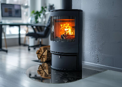 Glasplatte für Kaminöfen Abstrakte Wolkenformen in Festkörpern