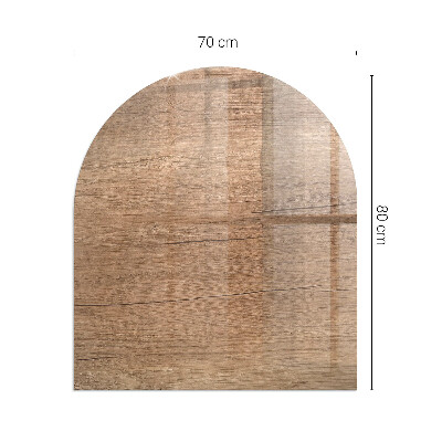 Funkenschutzplatte Kaminöfen Holzinspiriertes Muster