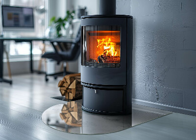 Glasplatte für Kaminöfen Marmor-Akzente mit zarter Maserung