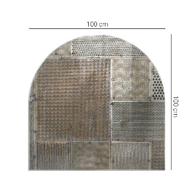 Glasplatte für Kaminöfen Perforiertes Stahlmotiv