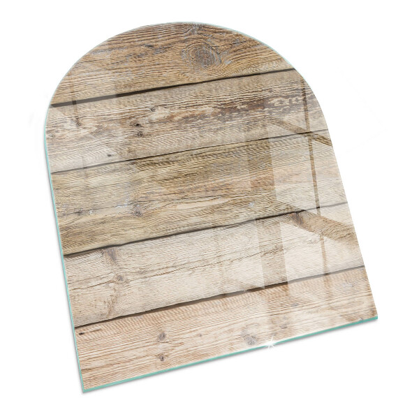 Glasplatte für Kaminöfen Holzmosaik im Layout