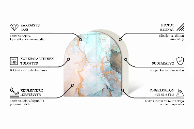 Glasplatte für Kaminöfen Holzmosaik im Layout