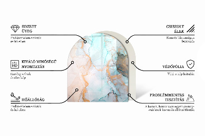 Glasplatte für Kaminöfen Holzmosaik im Layout