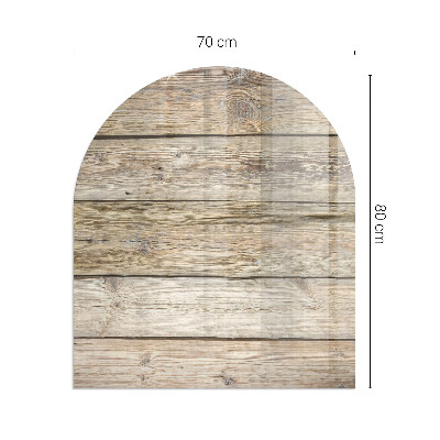 Glasplatte für Kaminöfen Holzmosaik im Layout