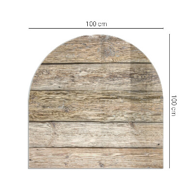 Glasplatte für Kaminöfen Holzmosaik im Layout