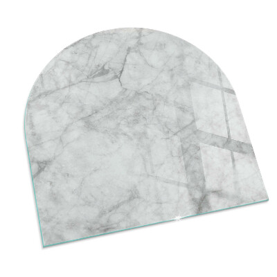Glasplatte für Kaminöfen Marmorstruktur im eleganten Stil