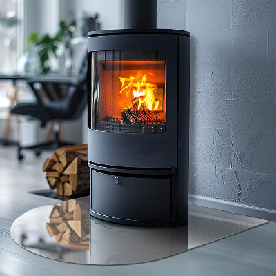 Glasplatte für Kaminöfen Marmormotiv mit zarten Adern