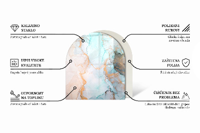 Glasplatte für Kaminöfen Holzmuster in geometrischer Anordnung