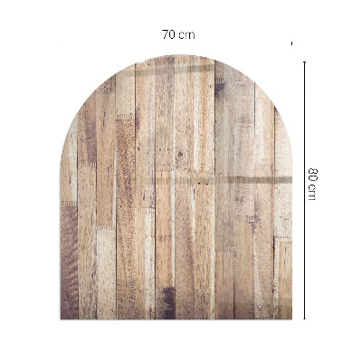 Glasplatte für Kaminöfen Holzmuster in geometrischer Anordnung