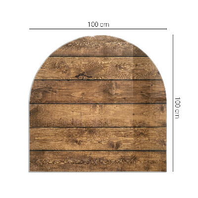 Glasplatte für Kaminöfen Natürliche Holzmaserung