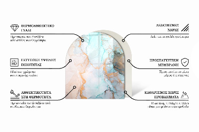 Glasplatte für Kaminöfen Geometrische Abstraktion in Formen