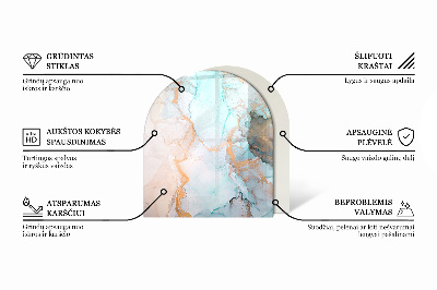 Glasplatte für Kaminöfen Geometrische Abstraktion in Formen