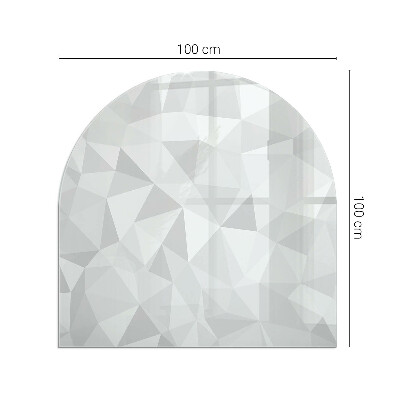 Glasplatte für Kaminöfen Geometrische Abstraktion in Formen