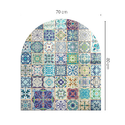 Glasplatte für Kaminöfen Mosaik-Dekormuster