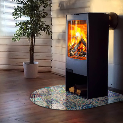 Glasplatte für Kaminöfen Mosaik-Dekormuster