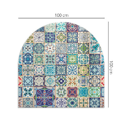 Glasplatte für Kaminöfen Mosaik-Dekormuster