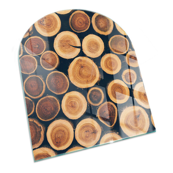 Glasplatte für Kaminöfen Holzgerahmte Box