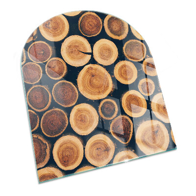Glasplatte für Kaminöfen Holzgerahmte Box
