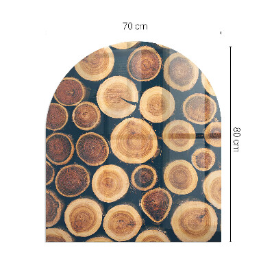 Glasplatte für Kaminöfen Holzgerahmte Box
