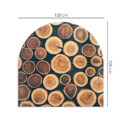 Glasplatte für Kaminöfen Holzgerahmte Box