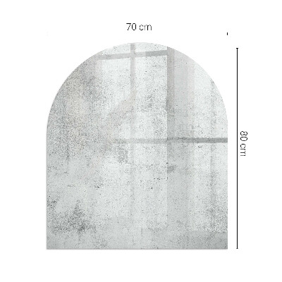 Funkenschutzplatte Kaminöfen Betonstruktur im Rohstil
