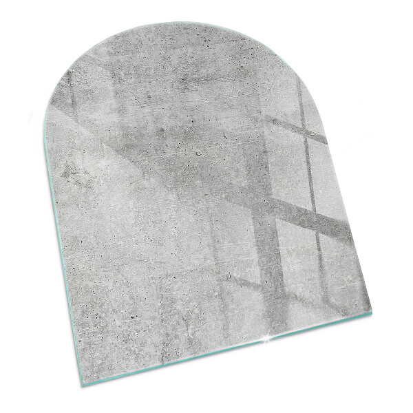 Glasplatte für Kaminöfen Rohbeton im minimalistischen Stil