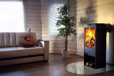 Glasplatte für Kaminöfen Rohbeton im minimalistischen Stil