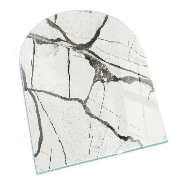 Glasplatte für Kaminöfen Marmoradern im eleganten Stil
