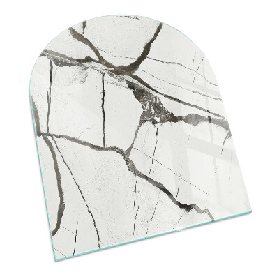 Glasplatte für Kaminöfen Marmoradern im eleganten Stil