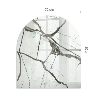 Glasplatte für Kaminöfen Marmoradern im eleganten Stil