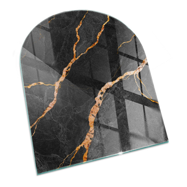 Glasplatte für Kaminöfen Marmor-Stil mit zarten Adern