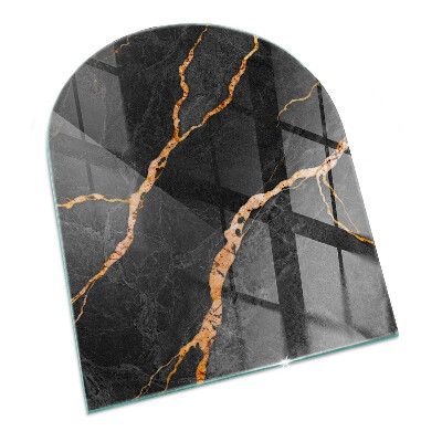 Glasplatte für Kaminöfen Marmor-Stil mit zarten Adern