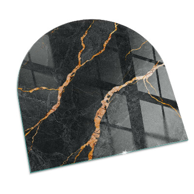 Glasplatte für Kaminöfen Marmor-Stil mit zarten Adern