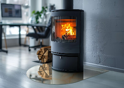 Glasplatte für Kaminöfen Abstraktes Marmormotiv