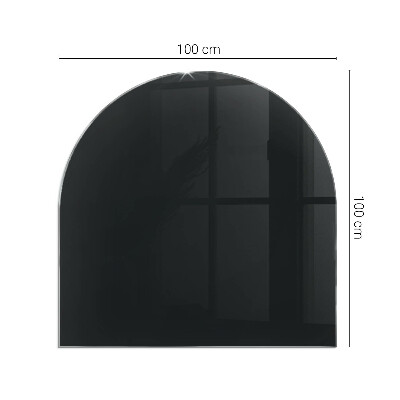 Funkenschutzplatte Kaminöfen Farbe Dunkles Graphit