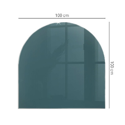 Glasplatte für Kaminöfen Meeresfarbe