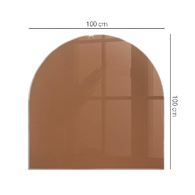 Glasplatte für Kaminöfen Farbe Braun