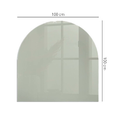 Glasplatte für Kaminöfen Farbe Graugrün
