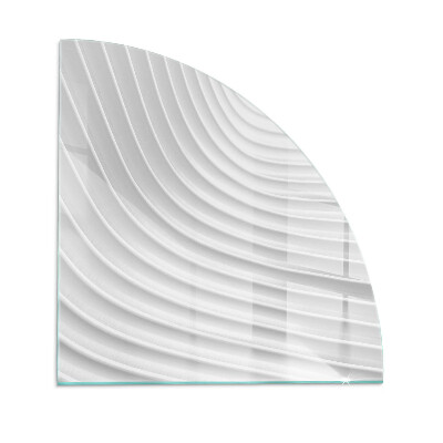Funkenschutzplatte Glas Wellen zarter Linien