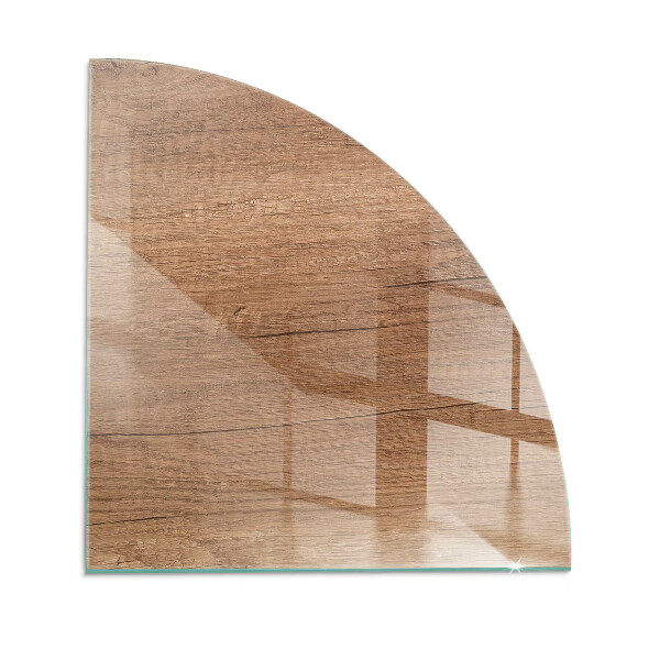 Funkenschutzplatte Glas Natürliches Holzmuster