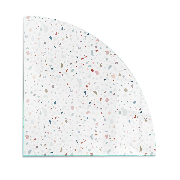 Funkenschutzplatte Glas Muster mit kleinen Formen