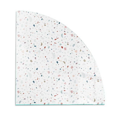 Funkenschutzplatte Glas Muster mit kleinen Formen